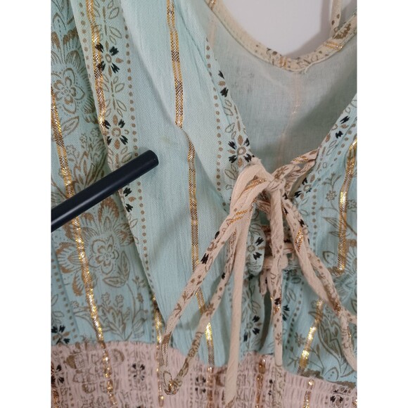 Anthropologie Me 2 Magic Dress XL Boho Fringe Tassel Tie Fairy Festival Resort - Picture 11 of 11